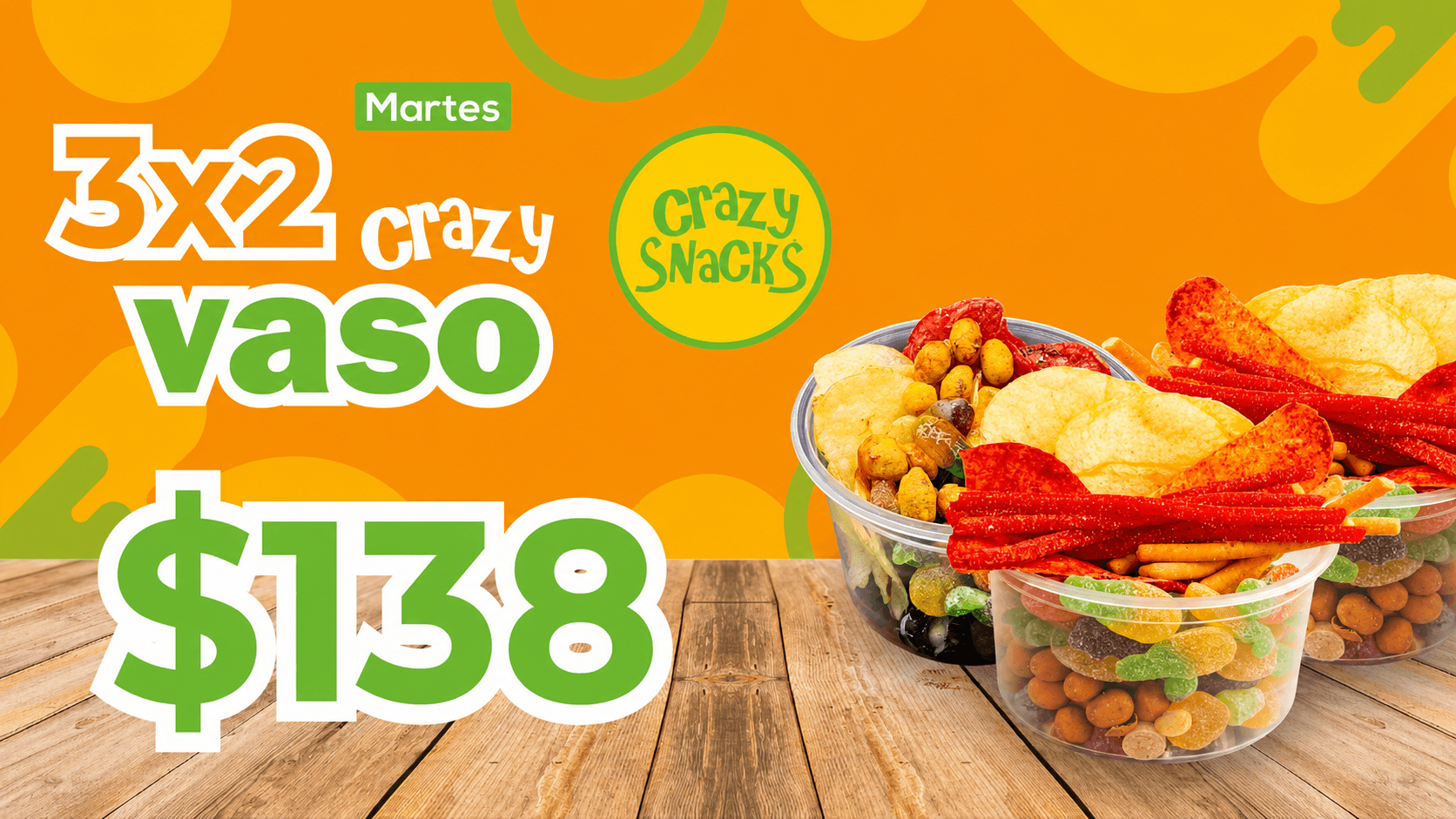 Promoción Crazy Vaso